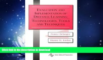 FAVORITE BOOK  Evaluation and Implementation of Distance Learning: Technologies, Tools and