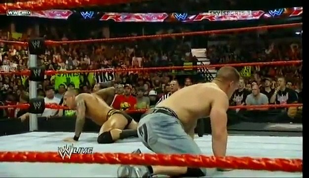 WWE HD - John Cena & Randy Orton (RKO + FU) CO-Finishing Move BEST FINSHER.flv
