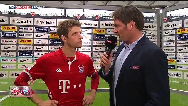 Thomas Müller post-match interview – Eintracht Frankfurt v Bayern München 2016_17