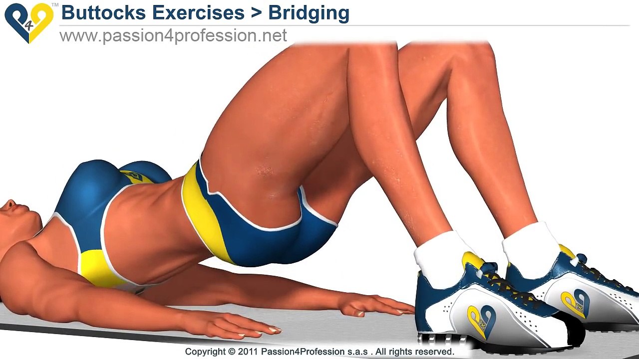 BEST Tone Buttocks exercise - Reduce buttocks and thighs with Bridging exercise