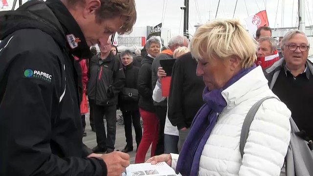 Sur les pontons du Vendée Globe