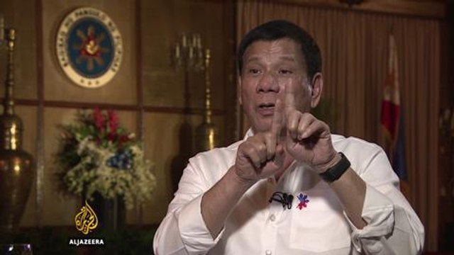Rodrigo Duterte on US relations: 'No more military exercises' - 'Talk to Al Jazeera