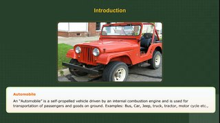 Introduction To Automobile Engineering