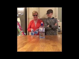 Granny vs Grandson in Bottle Flip Challenge