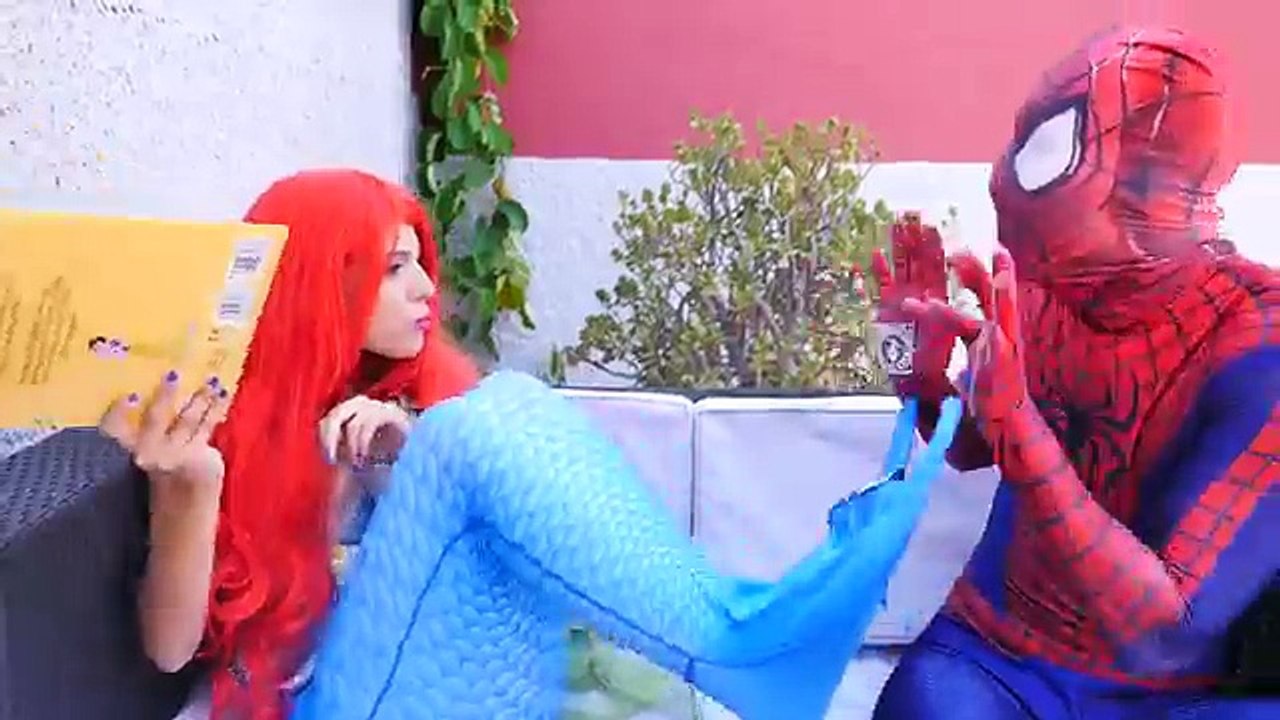 Is Spiderman CHEATING on Frozen Elsa -u0026 KISSING Ariel The Little Mermaid- w-_ Maleficent!