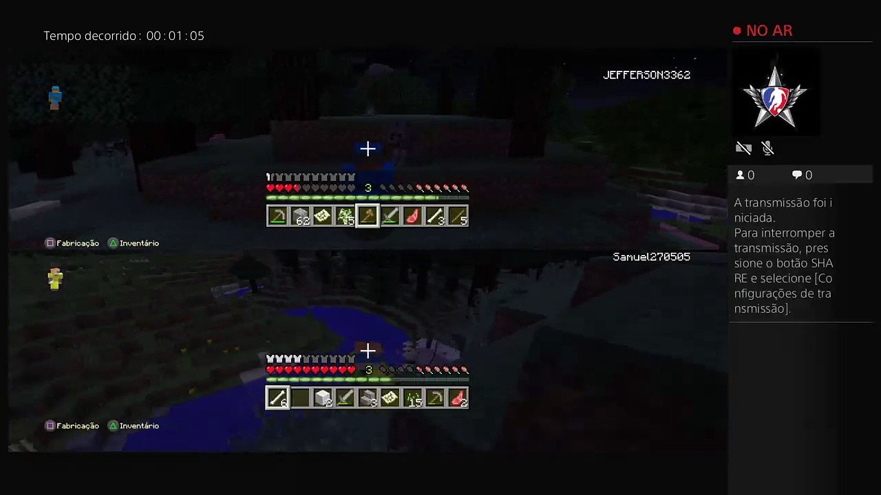 Jogando Minecraft (4)
