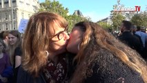 Kiss-in géant place de la République contre la Manif pour Tous