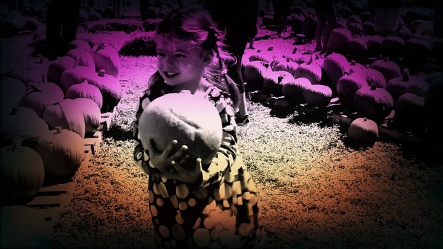 Ember and Connor Picking Pumpkins October 2016_ColorFX