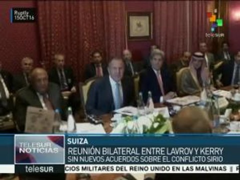 Reunión sobre Siria entre Rusia y EE.UU. termina sin acuerdos