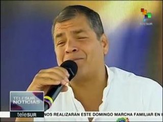Correa: Ecuador está en recuperación tras fuerte terremoto