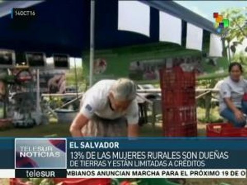 Mujeres rurales de El Salvador piden el reconocimiento de sus derechos