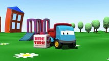 Animasyon Dizi - 3d çizgi dizi - Dört Araba Oyun Parkında Yapboz Oynuyor