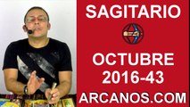 SAGITARIO OCTUBRE 2016-16 al 22 de octubre-Horoscopo del Amor Solteros Parejas-Tarot-ARCANOS.COM