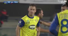 Valter Birsa Amazing Free Kick Goal - Chievo Verona 1-2 AC Milan - (16/10/2016)