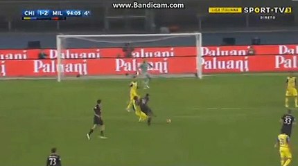 Dainelli D. - Own GOAL - Chievo 1-3 AC Milan - 2016-10-16