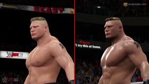 Brock Lesnar : Comparaison WWE 2K17 vs WWE 2K16