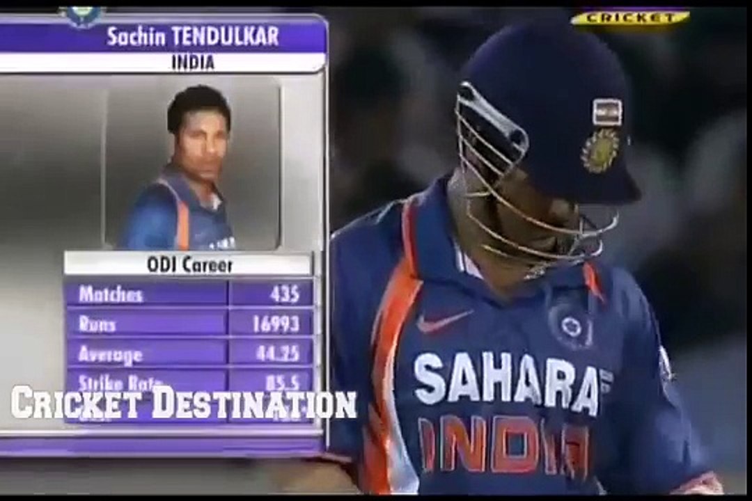 Sachin Tendulkar 17000 Runs in ODI - Aggressive Century against Australia