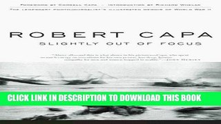 [EBOOK] DOWNLOAD Slightly out of Focus GET NOW
