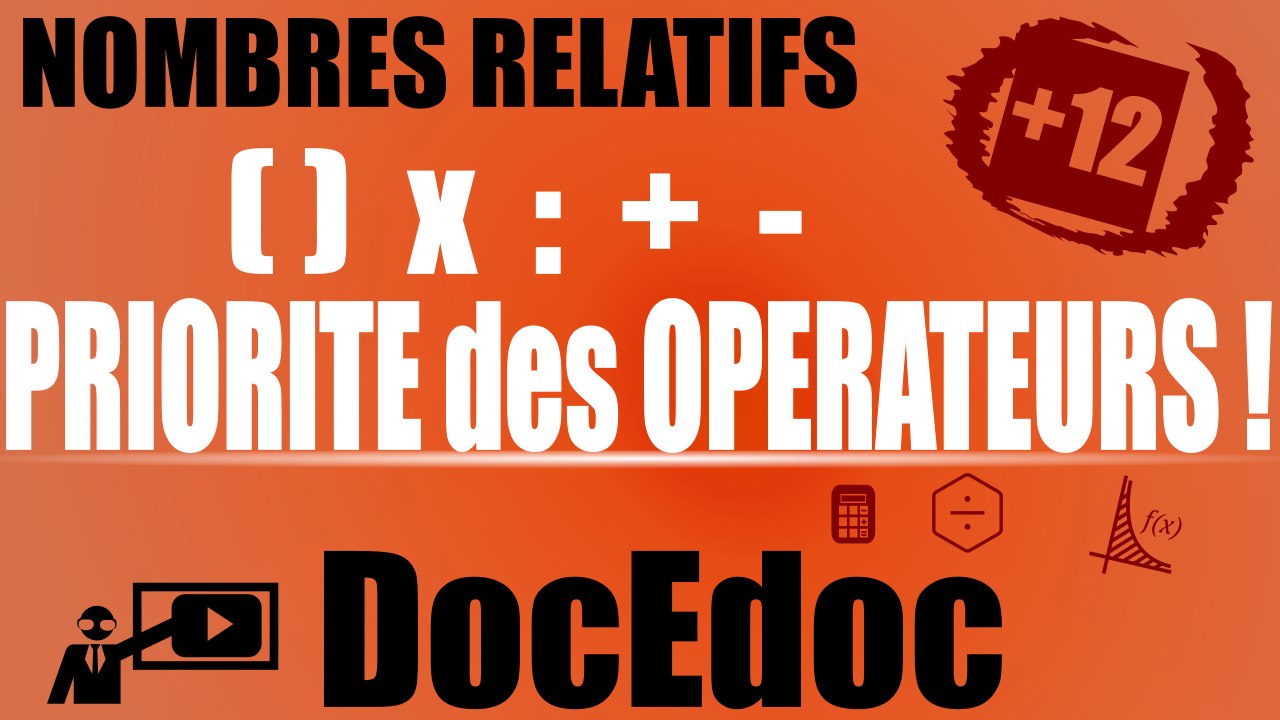 Priorité des opérateurs | Intro pour les calculs sur les nombres relatifs | Maths 5e à 3e