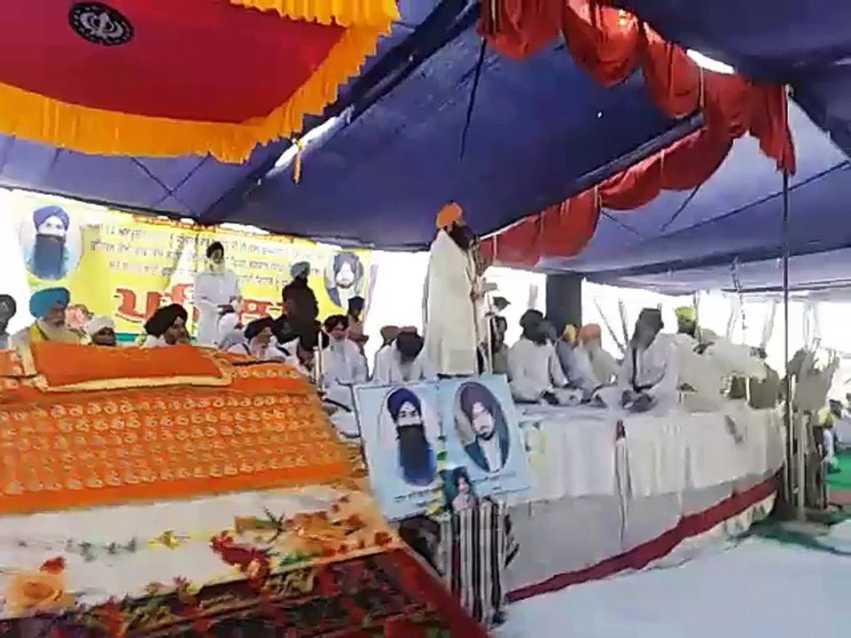 ਸ਼ਹੀਦੀ ਸਮਾਗਮ ਵਿਚ ਸੰਗਤਾਂ ਨੂੰ ਸੰਬੋਧਨ ਕਰਦੇ ਹੋਏ ਭਾਈ ਬਲਜੀਤ ਸਿੰਘ