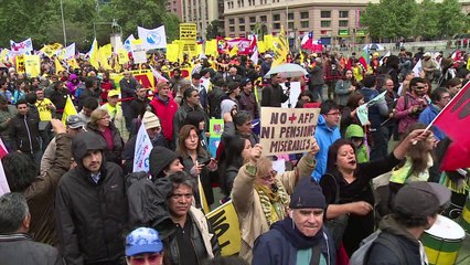 Miles de chilenos reclamaron nuevo sistema de jubilación