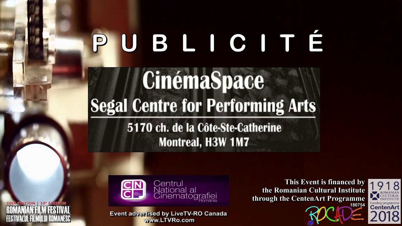 PUBLICITÉ | FESTIVAL DU FILM ROUMAIN - Cinéma Space - Montreal 2016