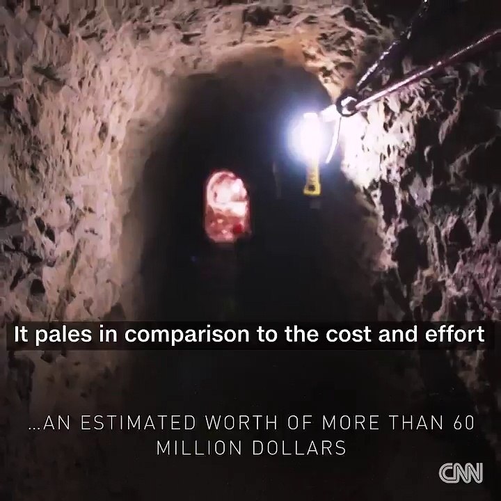 Mexican drug peddling tunnels