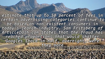 Click Fraud and the Downfall of Google