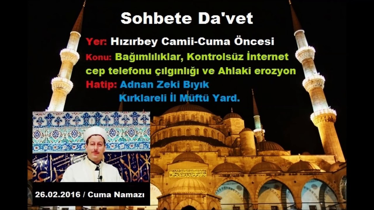 BASINDA SIRADIŞI MÜFTÜ-AĞLADIKÇA MÜZİĞİ FONUYLA