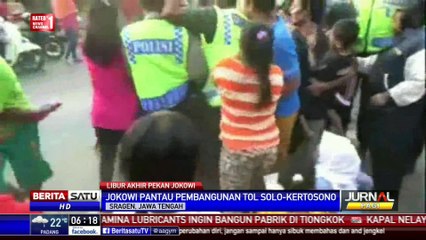 Paspampres Kewalahan Amankan Blusukan Jokowi di Sragen