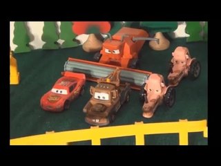 Pixar Cars with Lightning McQueen Mater Play Doh and Thomas