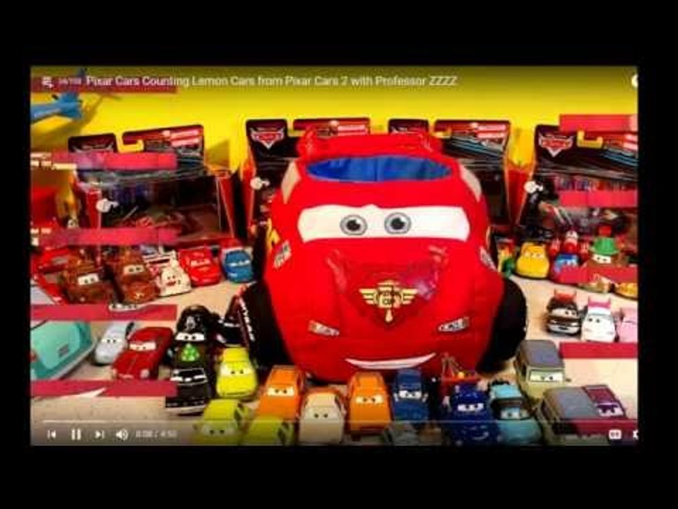 The Pixar Cars Live Stream with Lightning McQueen Cars and Mater with Cars 2 Race Cars
