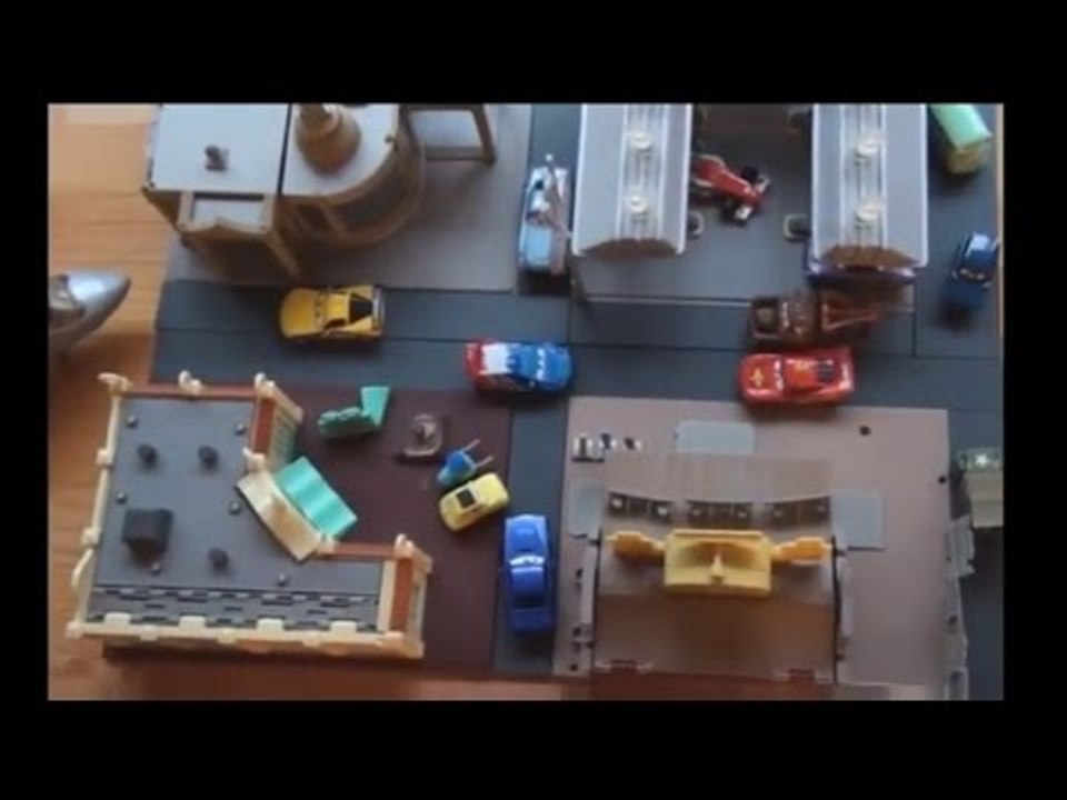 The Pixar Cars Live Stream with Lightning McQueen Cars and Mater with Cars 2 Race Cars