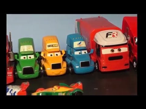 The Pixar Cars Live Stream with Lightning McQueen Cars and Mater with Cars 2 Race Cars