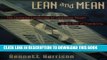 [Read PDF] Lean and Mean: The Changing Landscape of Corporate Power in the Age of Flexibility