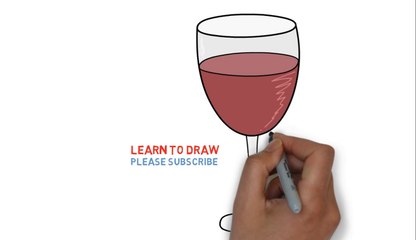 Easy Step For Kids How To Draw a Wine Glass