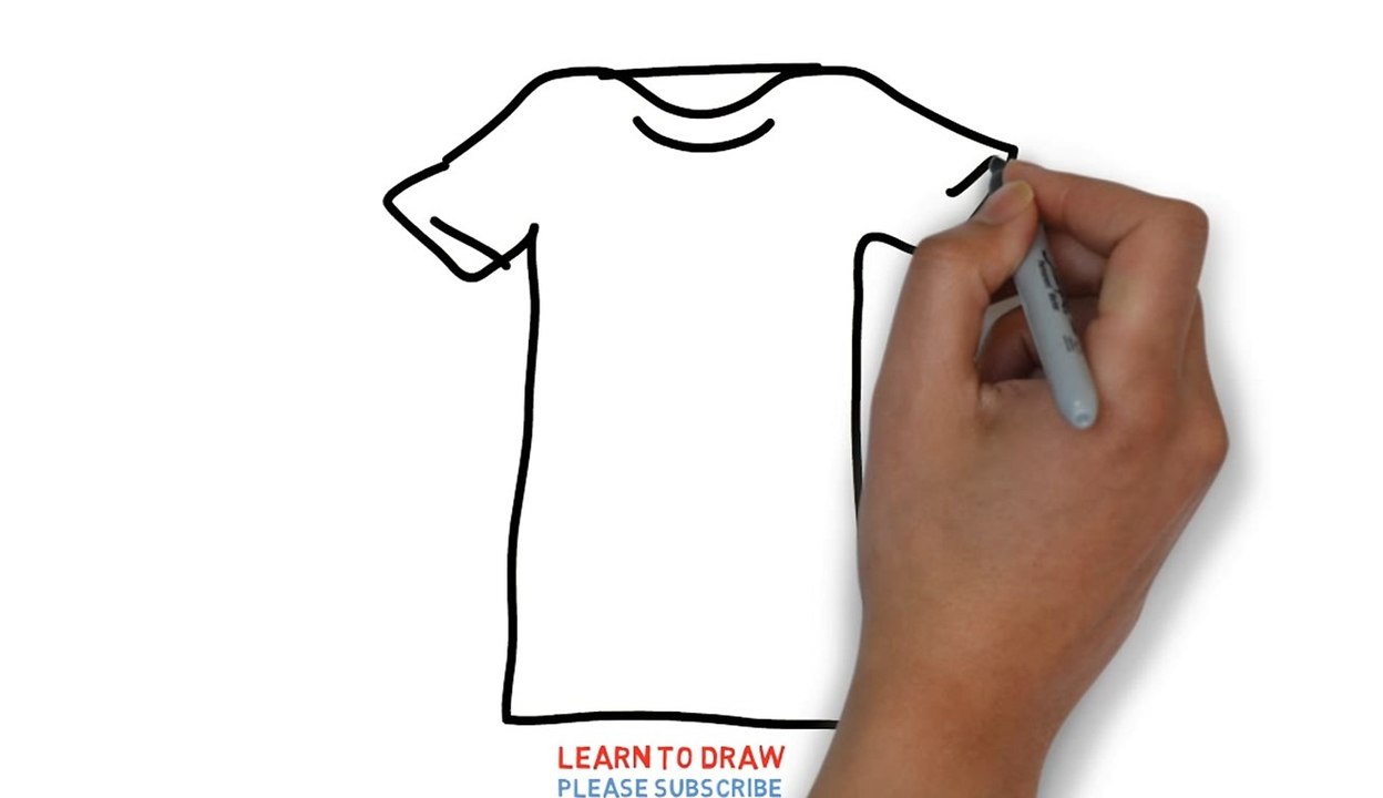 Easy Step For Kids How To Draw a t-sirt Part 2