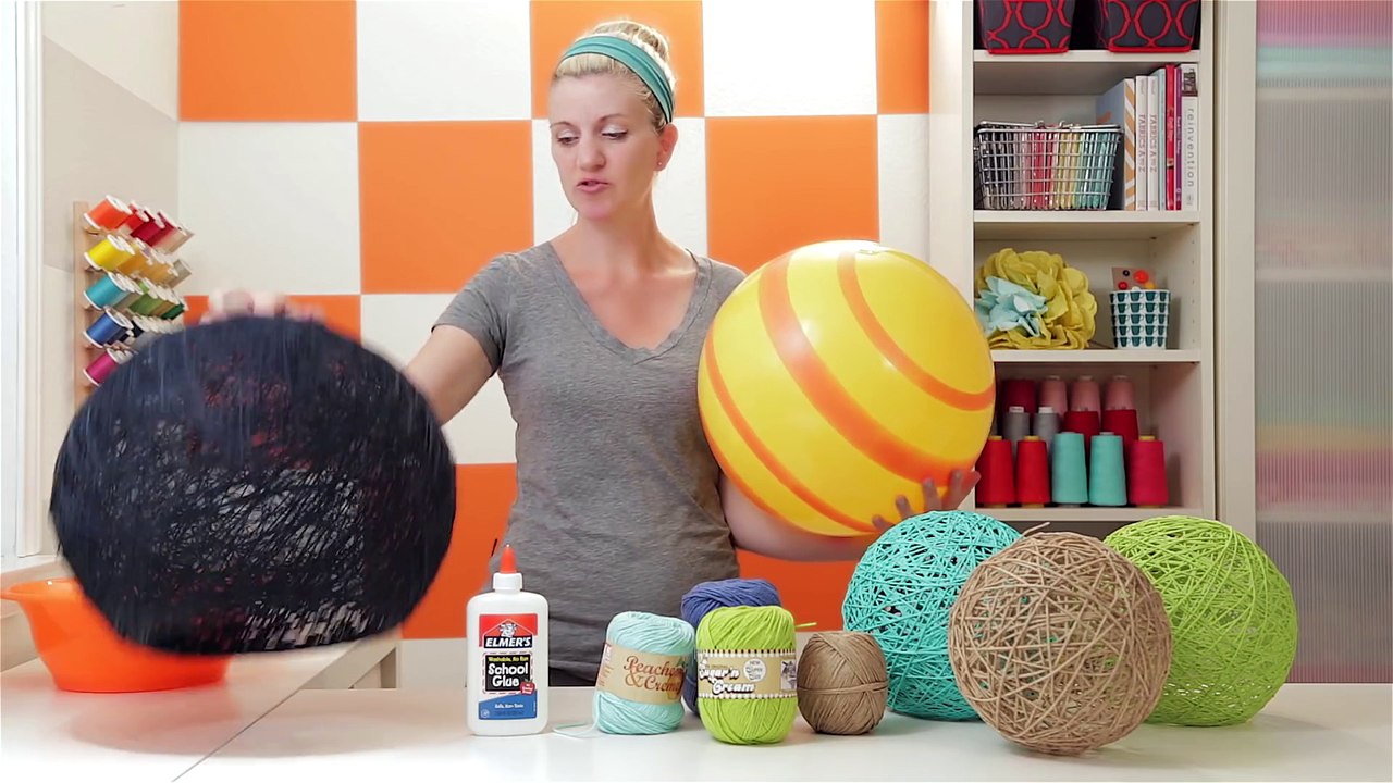 How to make a lampshade, lanterns, and yarn globes at home