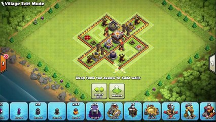 TOWN HALL 11 TROPHY BASE 2016 WITH BOMB TOWER #3