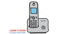 Easy Step For Kids How To Draw The Push-Button Telephone