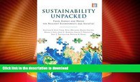 FAVORITE BOOK  Sustainability Unpacked: Food, Energy and Water for Resilient Environments and