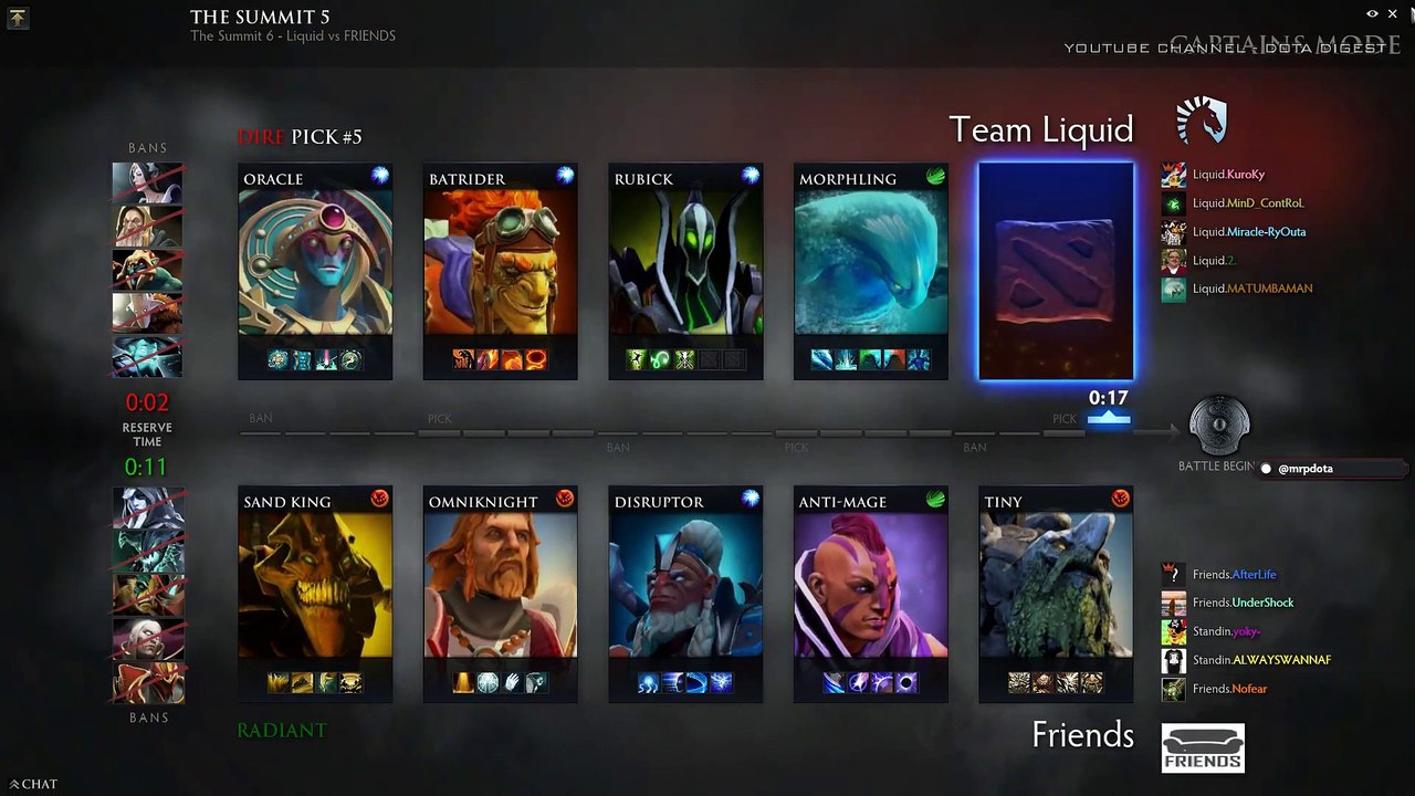 Liquid vs Friends Semi Final The Summit 6 EU Highlights Dota 2_1