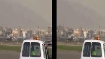 Iran air Boeing 727 crash lands with stuck nose gear (plane crash)