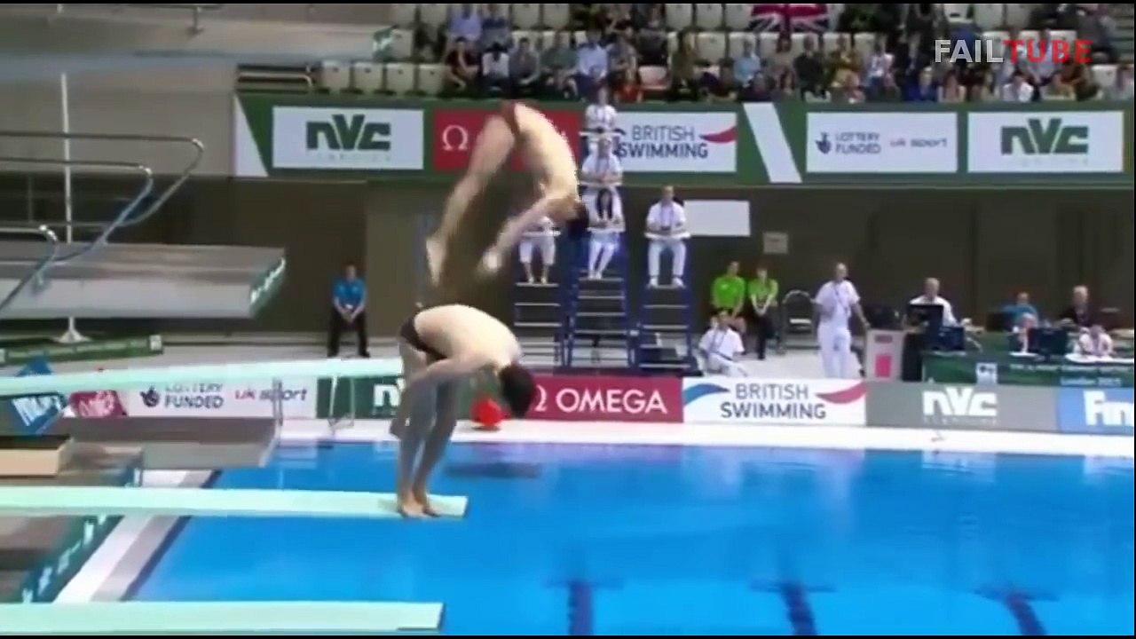 Epic Diving Fail Compilation   springboard, cliff diving, diving board fails...