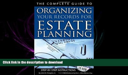 FAVORIT BOOK The Complete Guide to Organizing Your Records for Estate Planning: Step-by-Step