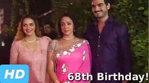 Hema Malini Celebrates 68th Birthday With Family!