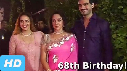 Hema Malini Celebrates 68th Birthday With Family!