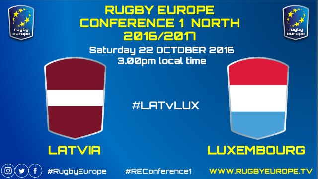 LATVIA / LUXEMBOURG - RUGBY EUROPE CONFERENCE 1 NORTH 2016/2017 - 22/10/2016