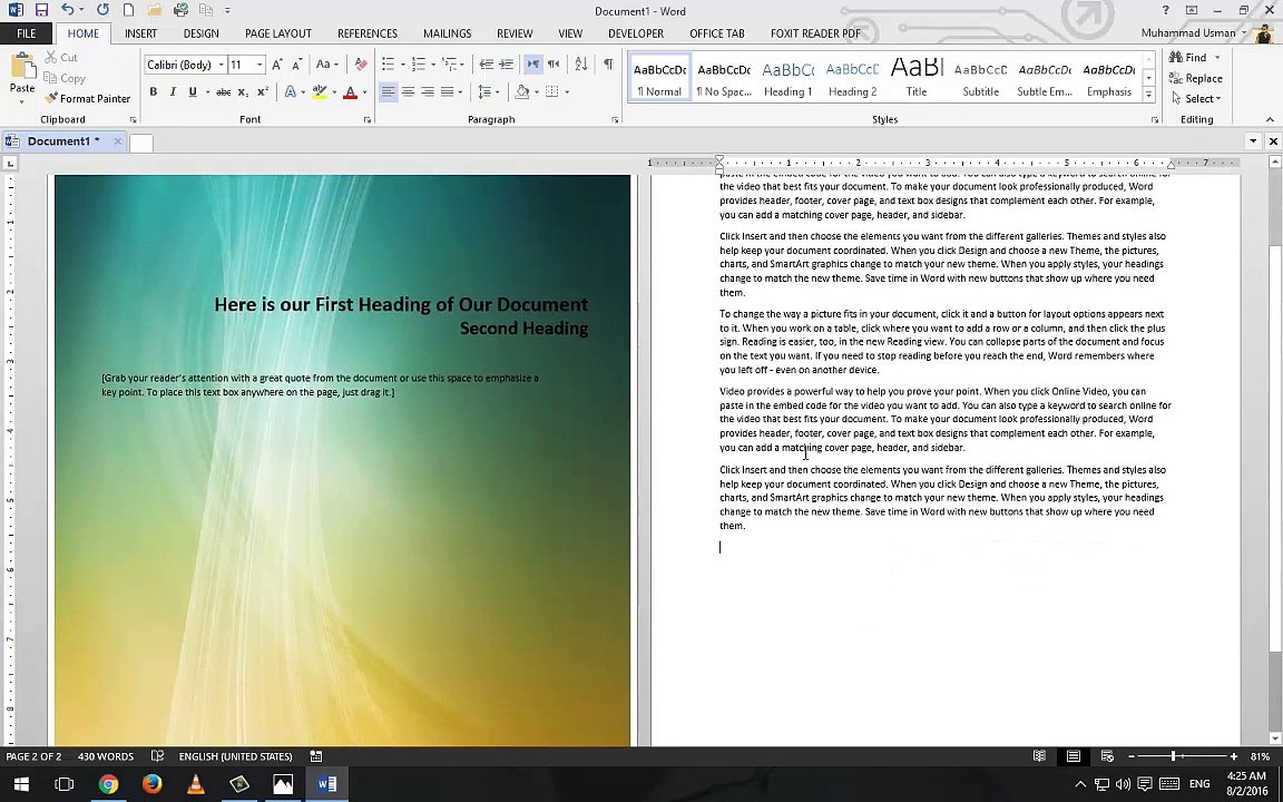 MS - Microsoft - Word 2013 Complete Training Part 12 Document Creation