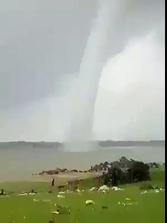 Never seen before - Water running upwards